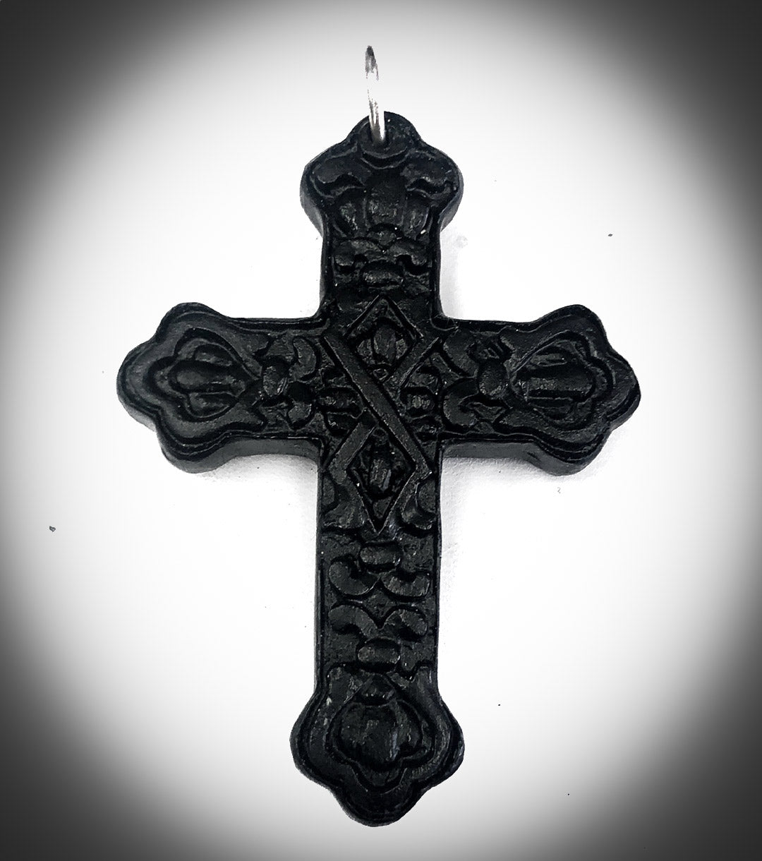 Victorian Celluloid Mourning Cross